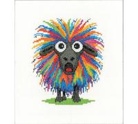 Heritage Crafts Cross Stitch Kit - Party Animals - Fleeced by Michaela Learner - 14 Count Aida