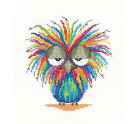 Heritage Crafts Cross Stitch Kit - Party Animals - Monday Morning by Michaela Learner - 14 Count Aida