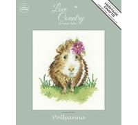 Heritage Crafts Cross Stitch Kit - Pollyanna Guinea Pig (Aida) Love Country