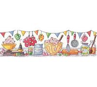 Heritage Crafts Cross Stitch Kit - Ready, Steady, Bake! (Aida)