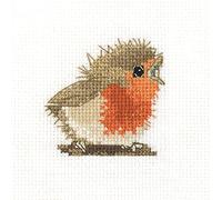 Heritage Crafts Cross Stitch Kit - Reggie Robin