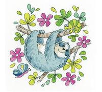 Heritage Crafts Cross Stitch Kit - Sloth