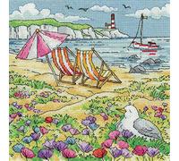 Heritage Crafts Cross Stitch Kit - Summer Shore (Aida)