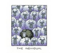 Heritage Crafts Cross Stitch Kit - The Individual - 14 Count Aida