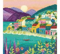 Heritage Crafts Cross Stitch Kit - The Peaceful Harbour (Aida)