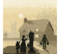Heritage Crafts Cross Stitch Kit - Village Pump Aida - Silhouette Range