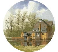 Heritage Crafts Cross Stitch Kit - Watermill by John Clayton - Aida