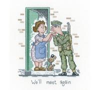 Heritage Crafts Cross Stitch Kit - We'll Meet Again (Aida)