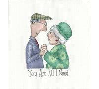 Heritage Crafts Cross Stitch Kit - You are All I Need - Golden Years