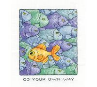 Heritage Crafts Cross Stitch Kit - Your Way - 14 Count Aida