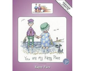 Heritage Crafts - Happy Place - Counted Cross Stitch Kit - Golden Years -