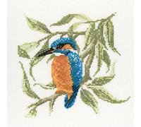 Heritage Crafts Kingfisher Counted Cross Stitch Kit - Aida