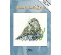 Heritage Crafts Little Friends Cross Stitch Kit - Otter (Aida)