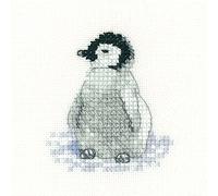 Heritage Crafts Little Friends Penguin Chick Counted Cross Stitch Kit - Aida