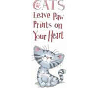 Heritage Crafts Peter Underhill Cross Stitch Kit - Cat's Paw Prints (Aida)