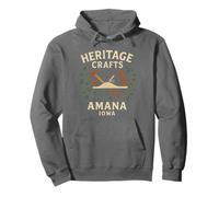 Heritage Crafts Shirt Amana Iowa Tools Retro Artisan Art Pullover Hoodie