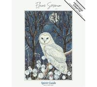 Heritage Crafts Spirit Guide (Owl) Counted Cross Stitch Aida Kit Elaine Serenum