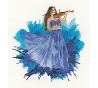Heritage Crafts The Violinist - Counted Cross Stitch kit - Aida