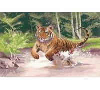 Heritage Crafts Tiger (A) Counted Cross Stitch Kit