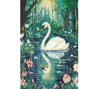 Heritage Crafts Tranquility - Swan Counted Cross Stitch Aida Kit Elaine Serenum