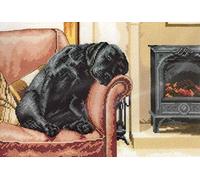 Heritage Crafts Villager Jim Cross Stitch Kit - After The Walk (Aida)