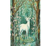 Heritage Crafts White Hart - Stag Counted Cross Stitch Aida Kit Elaine Serenum