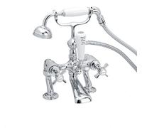 Heritage Dawlish 3/4" Bath Shower Mixer Tap Quarter Turn CD in Chrome TDCC02