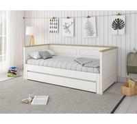 Heritage Day Bed 2 White/oak (With Drawer)