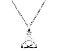 Heritage Dew Women's Sterling Silver Celtic Trinity Knot Necklace of Length 18 inch