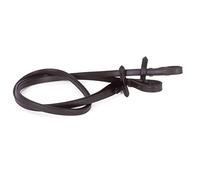 Heritage English Leather Rubber CoveredPlain Hunting or Showing Horse Riding Reins Adults Length 5/8" Width (Havana Brown)