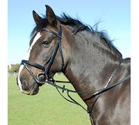Heritage English Leather Running Horse Riding Schooling Martingale Blk Brn (Full, Black)