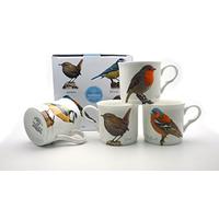 heritage FINE Bone China Set of 4 Mugs Gift Boxed British Birds Mugs Free UK DELIVERY