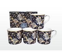 heritage FINE Bone China Set of 4 Mugs Gift Boxed Moonlight Mugs Free UK DELIVERY