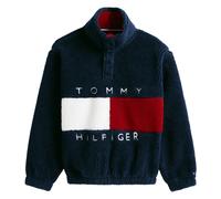 Heritage Flag Teddy Fleece Sweatshirt, unisex, Tommy Hilfiger, Fleece Jackets, Blue, 6 Y, Kids 6 Y