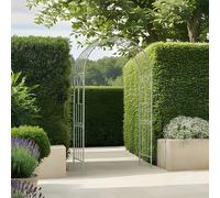 Charles Bentley Wrought Iron Arch - Sage Green, Green