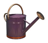 Heritage Heather & Copper Metal Watering Can with Rose (9 Litre)