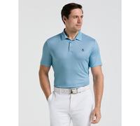 Heritage Herringbone All Over Print Golf Polo Shirt In Aquarius