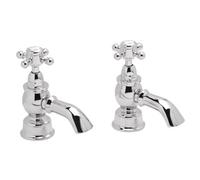Heritage Highbrook Chrome Effect Deck Pillar Tap, Pack Of 2