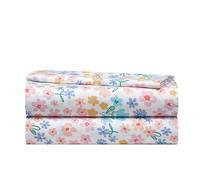 Heritage Kids 3 Piece Sheet Set, Including Top Sheet, Fitted Sheet and Pillow Case, Multi Color Ditsy Floral, Twin