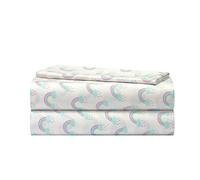 Heritage Kids 3 Piece Sheet Set, Rainbow Print, Twin