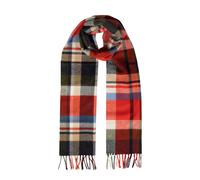 Heritage Large Check Cashmere Scarf with Tassels and Gift Box - Berry / One