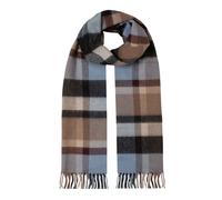 Heritage Large Check Cashmere Scarf with Tassels and Gift Box - Sky Blue / One