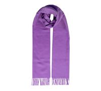 Heritage Large Plain Cashmere Scarf with Tassels and Gift Box - CROCUS / One