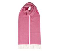 Heritage Large Plain Cashmere Scarf with Tassels and Gift Box - FUCHSIA / One
