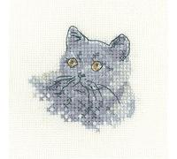 Heritage LFBB1284-E Counted Cross Stitch Kit, British Blue (L), 5 x 5 cm