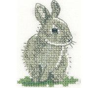Heritage LFBR1077-A Counted Cross Stitch Kit Aida Baby Rabbit (A), 5 x 7 cm