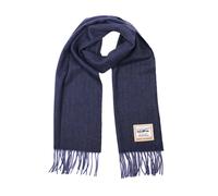 Heritage Navy Herringbone Woolen Scarf