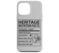 Heritage Nutrition Facts Mexican Irish Label 50% Luck Spice Case for iPhone 13 Pro Max