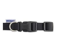 Heritage Nylon Adjustable Collar Black 15mm X20-30cm Sz1-2