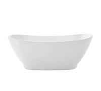 Heritage Oxted Gloss White Acrylic Curved Left Or Right-Handed Double Ended Bath (L)1750mm (W)745mm